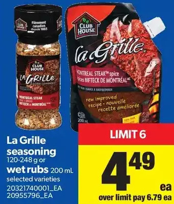 Real Canadian Superstore La Grille Seasoning or Wet Rubs offer