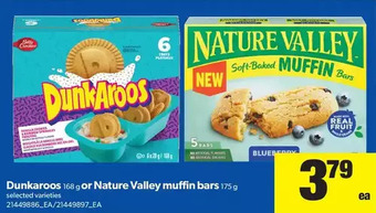 Real Canadian Superstore Dunkaroos or Nature Valley Muffin Bars offer