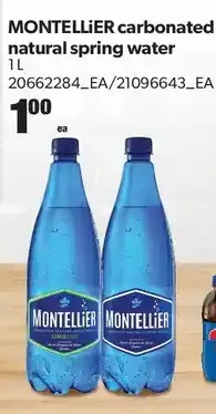 Real Canadian Superstore Montellier Carbonated Natural Spring Water offer