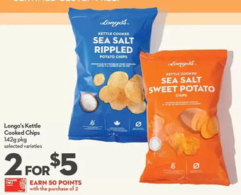 Longo's Longo's Kettle Cooked Chips offer