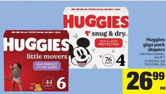Real Canadian Superstore Huggies Giga Pack Diapers offer