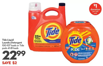 Longo's Tide Liquid Laundry Detergent offer