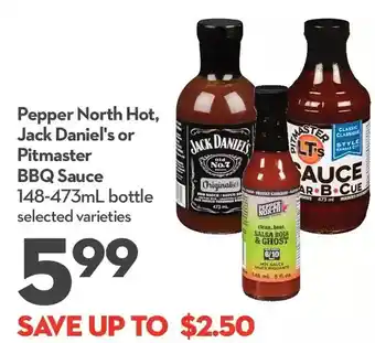 Longo's Pepper North Hot, Jack Daniel's or Pitmaster BBQ Sauce offer