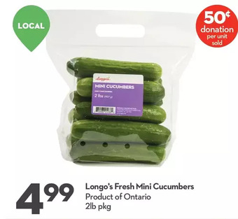 Longo's Longo's Fresh Mini Cucumbers offer