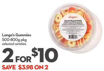 Longo's Longo's Gummies offer