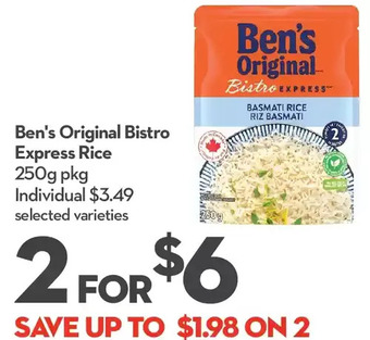 Longo's Ben's Original Bistro Express Rice offer