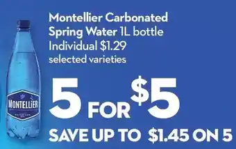 Longo's Montellier Carbonated Spring Water offer