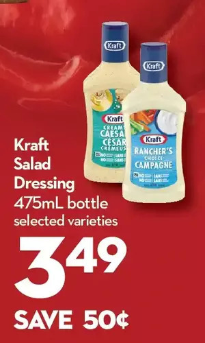 Longo's Kraft Salad Dressing offer