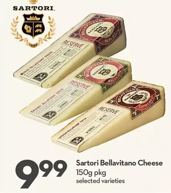 Longo's Sartori Bellavitano Cheese offer