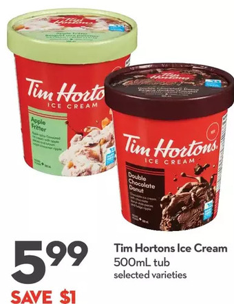 Longo's Tim Hortons Ice Cream offer