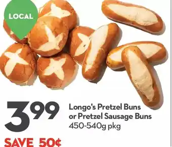 Longo's Longo's Pretzel Buns or Pretzel Sausage Buns offer
