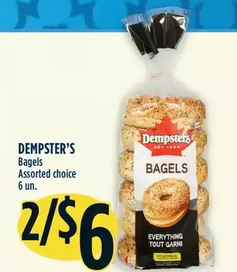 Marché Adonis Dempster's Bagels offer