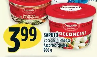 Marché Adonis Saputo Bocconcini Cheese offer