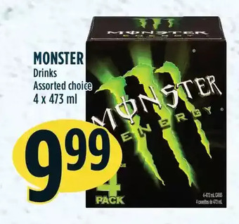 Marché Adonis Monster Drinks offer