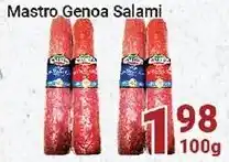 Oceans Fresh Food Market Mastro Genoa Salami 100g offer