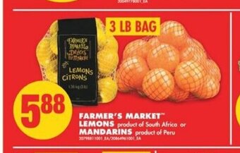 No Frills Farmer's Market Lemons or Mandarins offer