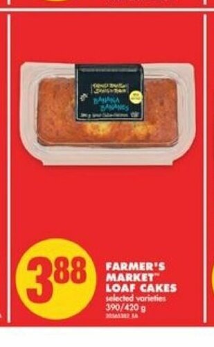 No Frills Farmer's Market Loaf Cakes offer