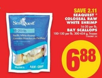 No Frills Seaquest Colossal Raw White Shrimp offer