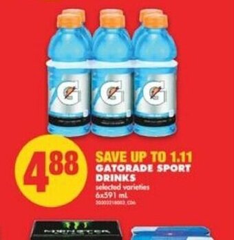 No Frills Gatorade Sport Drinks offer