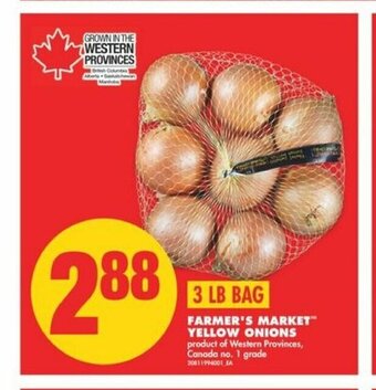 No Frills Farmer's Market Yellow Onions offer