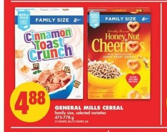 No Frills General Mills Cereal offer
