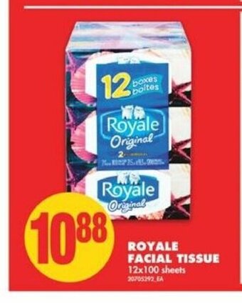 No Frills Royale Facial Tissue offer
