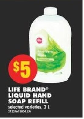 No Frills Life Brand Liquid Hand Soap Refill offer