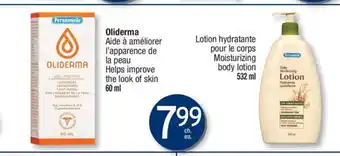 Jean Coutu Oliderma , Lotion Hydrante Pour Le Corps Body Lotion offer
