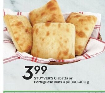 Sobeys Stuyver's Ciabatta or Portuguese Buns offer