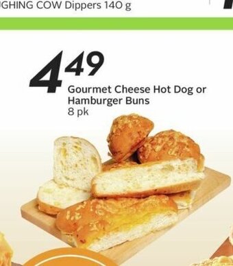 Sobeys Gourmet Cheese Hot Dog or Hamburger Buns offer