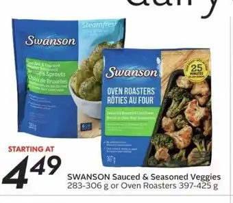 Sobeys Swanson Sauced & Seasoned Veggies offer