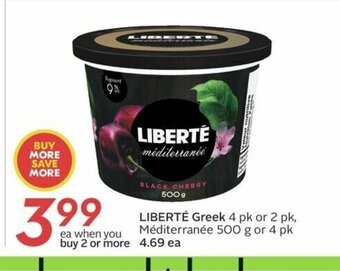 Sobeys Liberté Greek offer