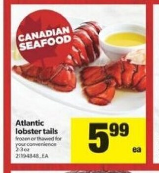 Real Canadian Superstore Atlantic Lobster Tails offer