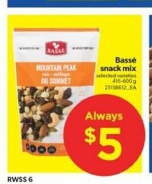 Real Canadian Superstore Bassé Snack Mix offer