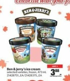 Real Canadian Superstore Ben & Jerry's Ice Cream offer