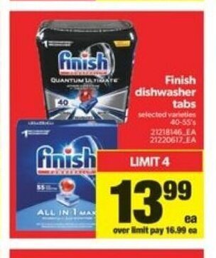 Real Canadian Superstore Finish Dishwasher Tabs offer