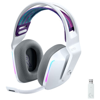 Best Buy Logitech G733 LIGHTSPEED RGB Wireless Gaming Headset - White offer