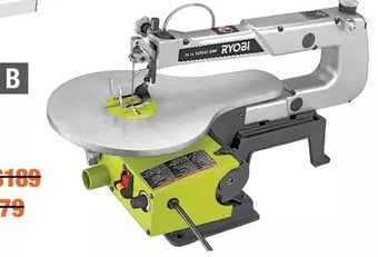 Home Depot Ryobi 16" Scroll Saw offer