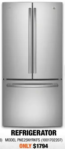 Home Depot GE Profile Refrigerator offer