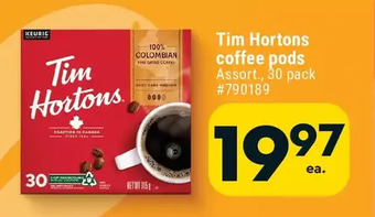 Giant Tiger Tim Hortons Coffee Pods offer