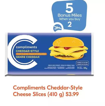 Sobeys Compliments Cheddar-Style Cheese Slices offer