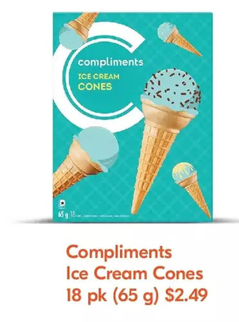 Sobeys Compliments Ice Cream Cones offer
