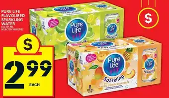 Food Basics Pure Life Flavoured Sparkling Water offer