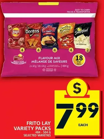 Food Basics Frito Lay Variety Packs offer