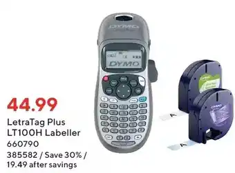 Staples LetraTag Plus LT100H Labeller offer