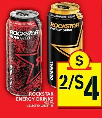 Food Basics Rockstar Energy Drinks offer