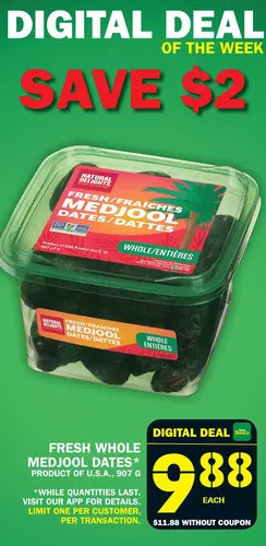 Food Basics Fresh Whole Medjool Dates offer