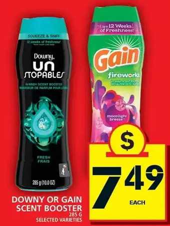 Food Basics Downy or Gain Scent Booster offer