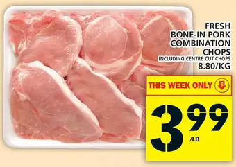 Food Basics Fresh Bone-in Pork Combination Chops offer