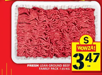 Food Basics Lean Ground Beef Family Pack offer